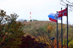 Флаг России в Сеуле